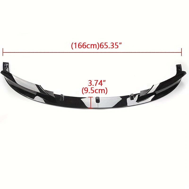 FRONT LIP SPLITTER - BMW F30 F31 3 SERIES - GLOSS BLACK - 2012:2018