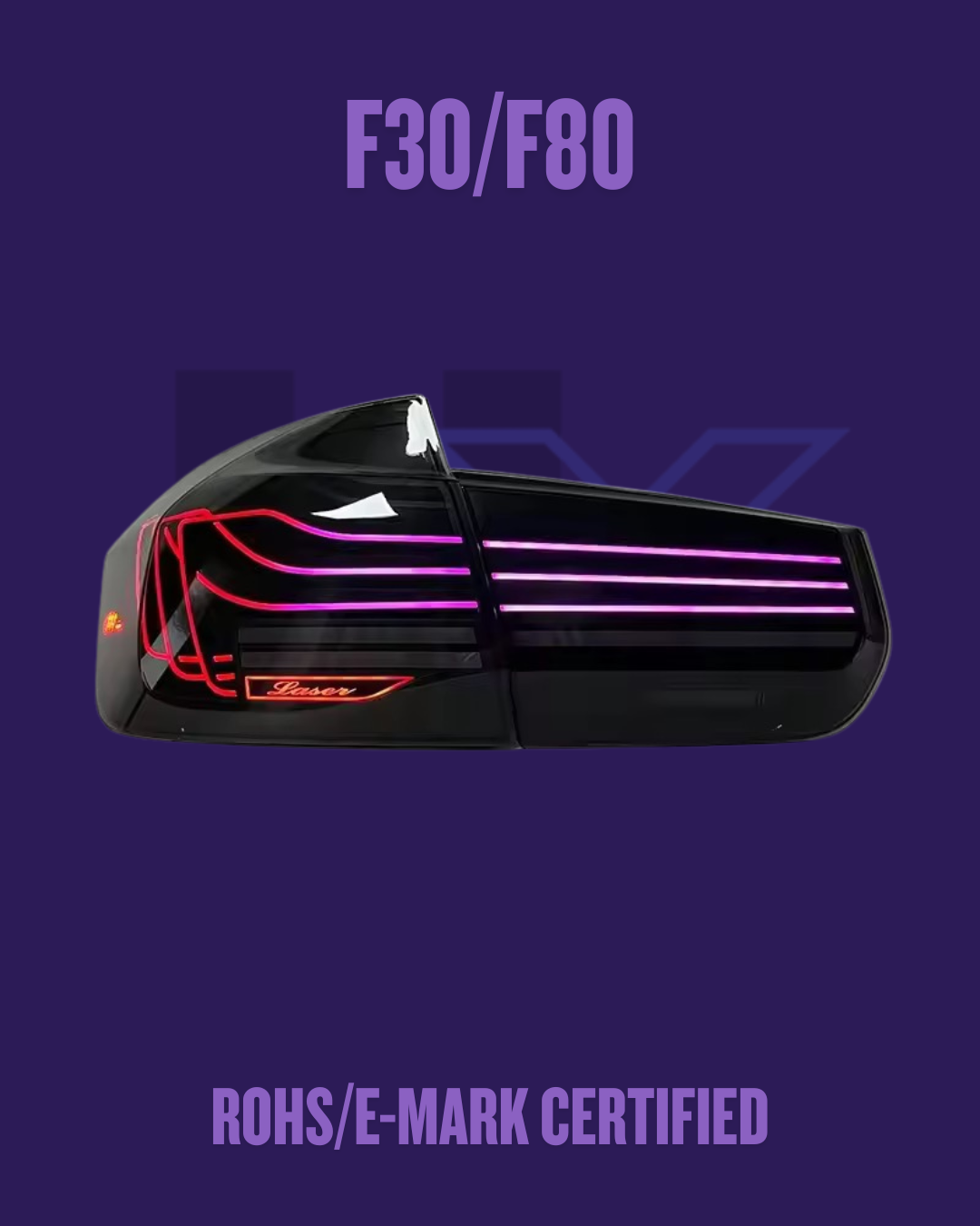 BMW F30/F80 CSL STYLE CUSTOM RGB (APP CONTROLLED) TAIL LIGHTS