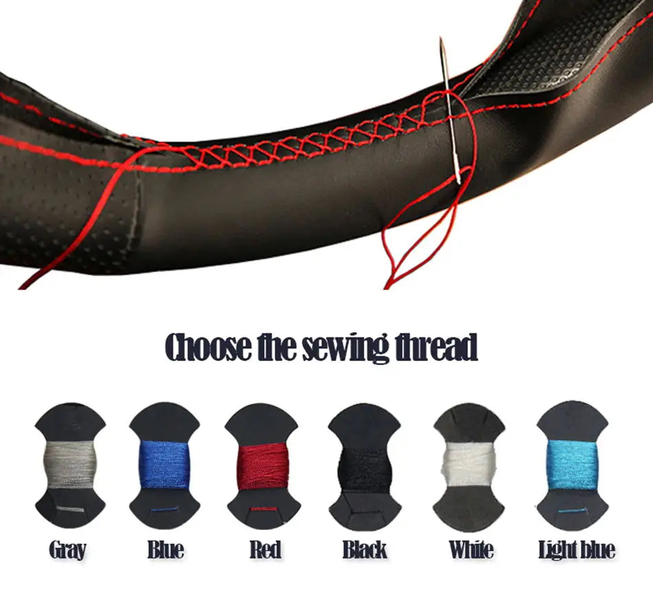 For Vauxhall Opel, K,E) Crossland X Grandland X Insignia Suede Leather Steering Wrap