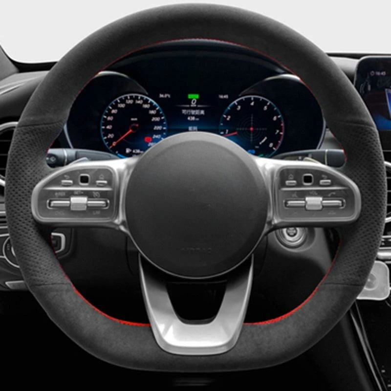 For Mercedes-Benz W222, A Class W177, C-Class W205, E-Class W213 Steering Wheel Wrap