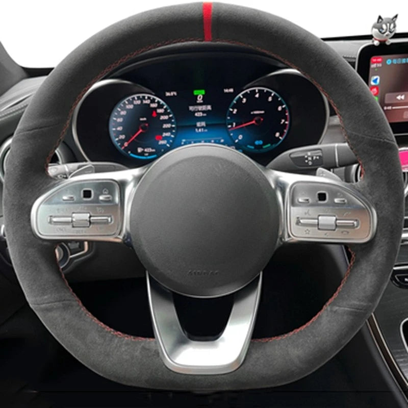 For Mercedes-Benz W222, A Class W177, C-Class W205, E-Class W213 Steering Wheel Wrap