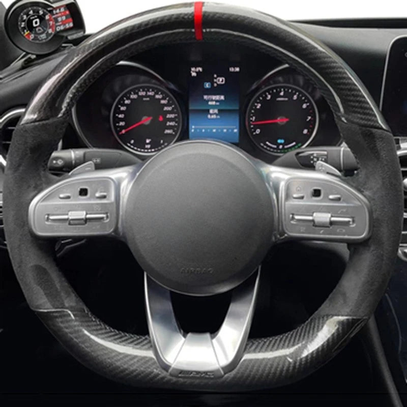 For Mercedes-Benz W222, A Class W177, C-Class W205, E-Class W213 Steering Wheel Wrap
