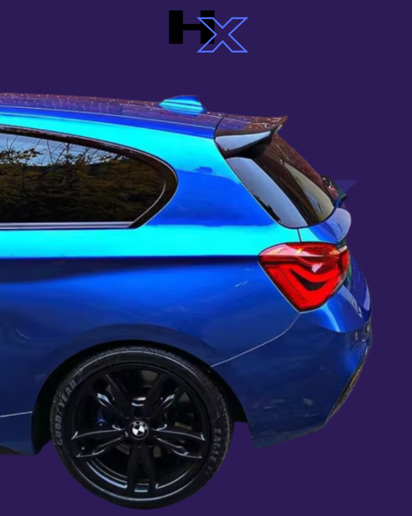 FOR BMW 1 SERIES F20 F21 2011-2019 HATCHBACK REAR ROOF SPOILER - GLOSS BLACK