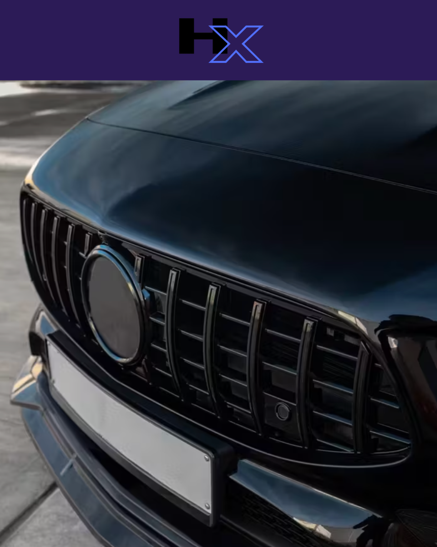 MERCEDES BENZ CLA W118 GLOSS BLACK, PANAMERICANA GT GRILLE